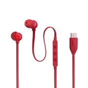 JBL Tune 310C | Écouteurs intra-auriculaires - Filaire - USB-C - Télécommande 3 boutons - Rouge-SONXPLUS Rivière-du-Loup