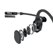 SHOKZ OpenComm2 | Écouteurs à conduction osseuse - Bluetooth - Microphone - Noir-SONXPLUS Rivière-du-Loup