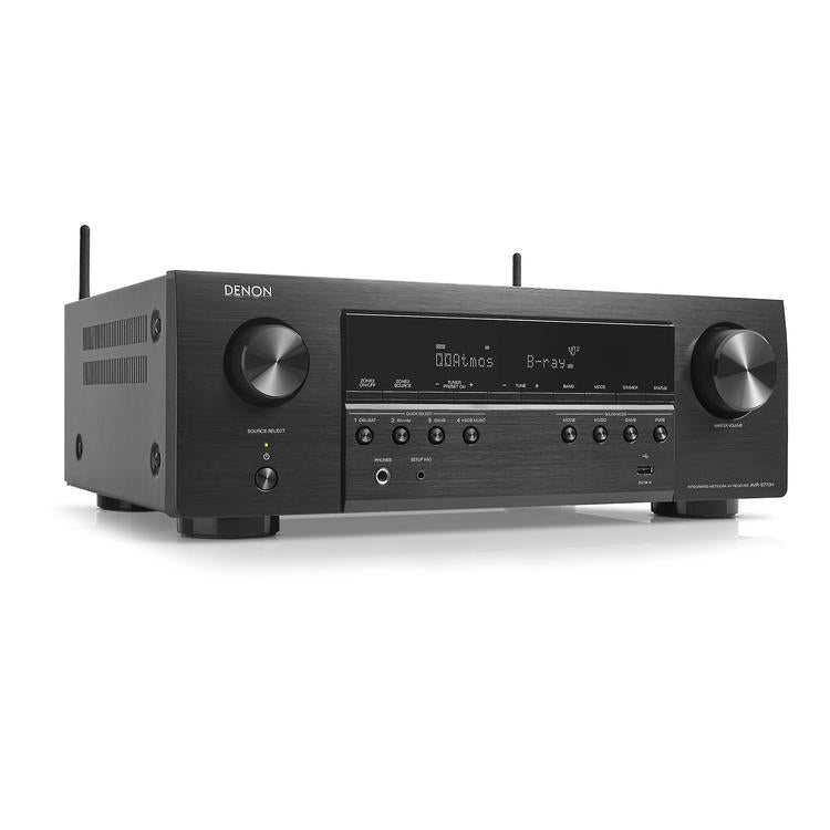 Denon AVR-S770H | Récepteur AV - 7.2 canaux - Cinéma maison - 8K - HEOS intégré - 75W - Noir-SONXPLUS Rivière-du-Loup