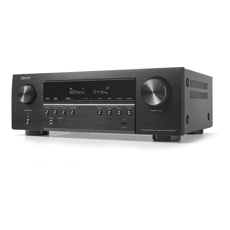 Denon AVR-S770H | Récepteur AV - 7.2 canaux - Cinéma maison - 8K - HEOS intégré - 75W - Noir-SONXPLUS Rivière-du-Loup