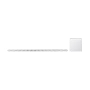 Samsung HW-S801D | Barre de son ultra slim - 3.1.2 canaux - Caisson de graves sans fil - 330W - Dolby Atmos - Bluetooth - Blanc-SONXPLUS Rivière-du-Loup