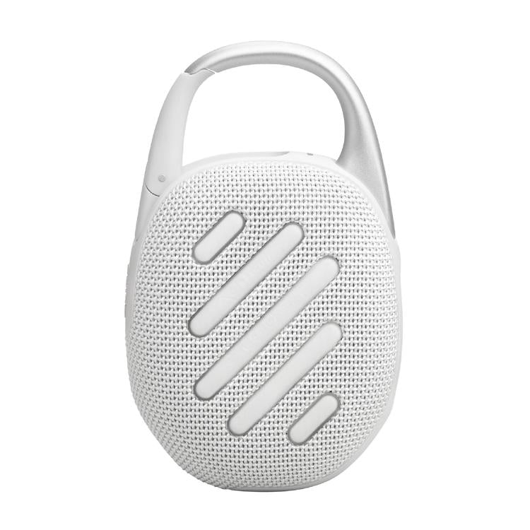 JBL Clip 5 | Haut-parleur à mousqueton portable - Bluetooth - IP67 - Blanc-SONXPLUS Rivière-du-Loup