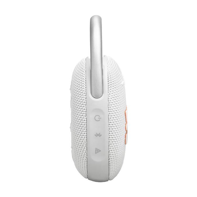 JBL Clip 5 | Haut-parleur à mousqueton portable - Bluetooth - IP67 - Blanc-SONXPLUS Rivière-du-Loup