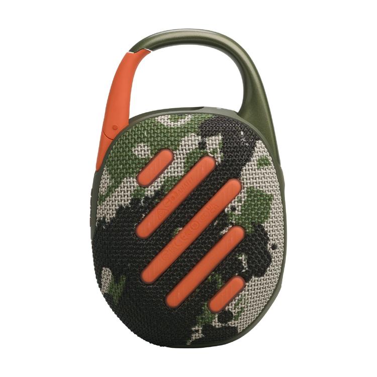 JBL Clip 5 | Haut-parleur à mousqueton portable - Bluetooth - IP67 - Camouflage-SONXPLUS Rivière-du-Loup