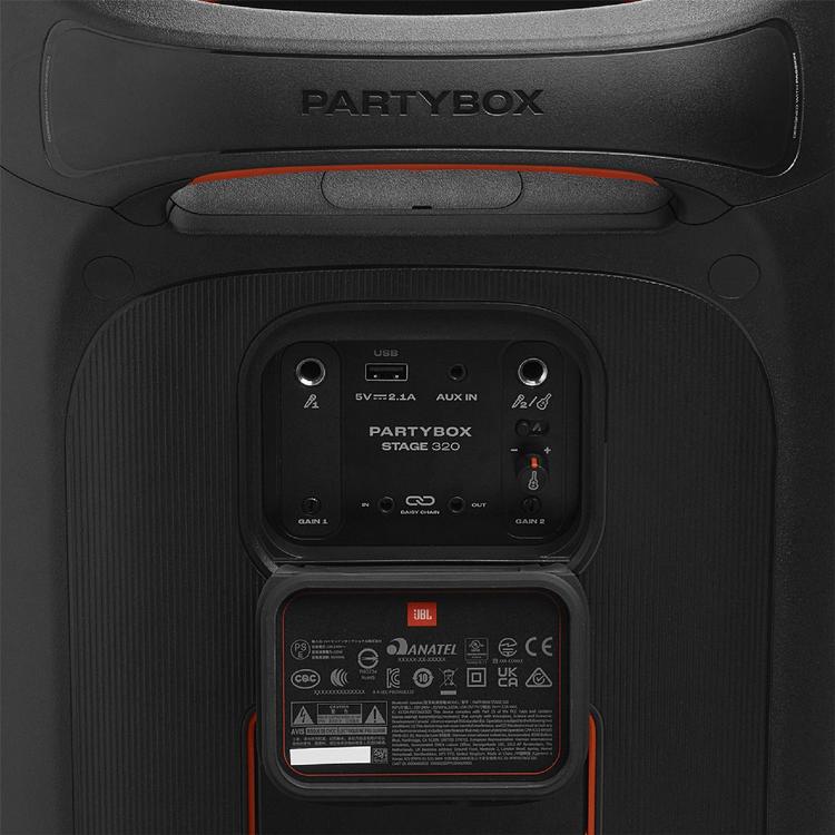 JBL PartyBox Stage 320 | Haut-parleur portable - Sans fil - Bluetooth - Effets lumineux - 240 W - Noir-SONXPLUS Rivière-du-Loup