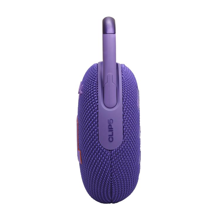 JBL Clip 5 | Haut-parleur à mousqueton portable - Bluetooth - IP67 - Mauve-SONXPLUS Rivière-du-Loup