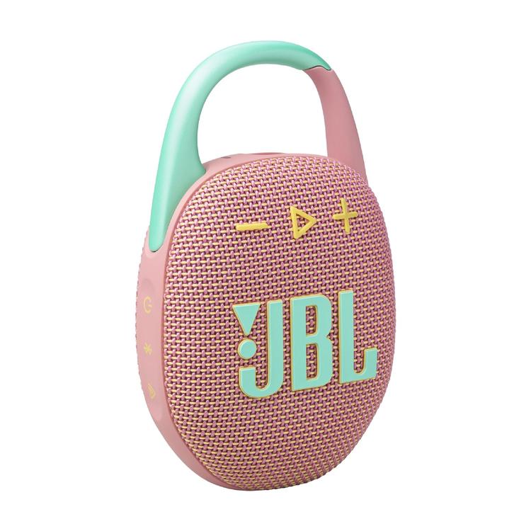 JBL Clip 5 | Haut-parleur à mousqueton portable - Bluetooth - IP67 - Rose-SONXPLUS Rivière-du-Loup