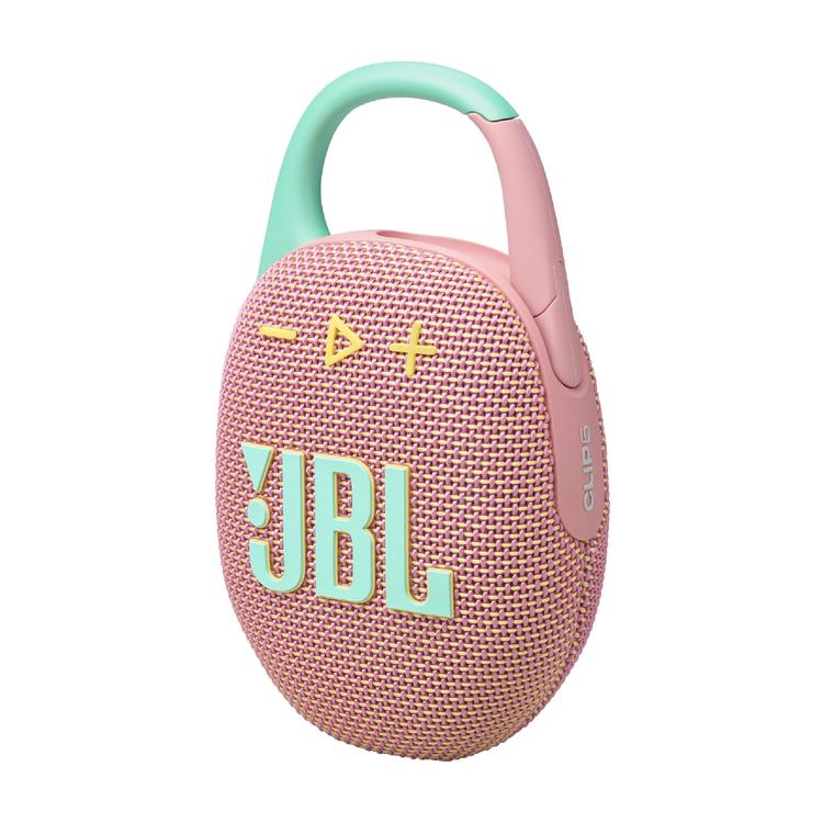 JBL Clip 5 | Haut-parleur à mousqueton portable - Bluetooth - IP67 - Rose-SONXPLUS Rivière-du-Loup