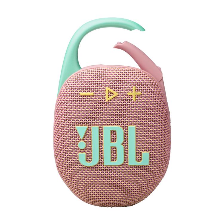 JBL Clip 5 | Haut-parleur à mousqueton portable - Bluetooth - IP67 - Rose-SONXPLUS Rivière-du-Loup