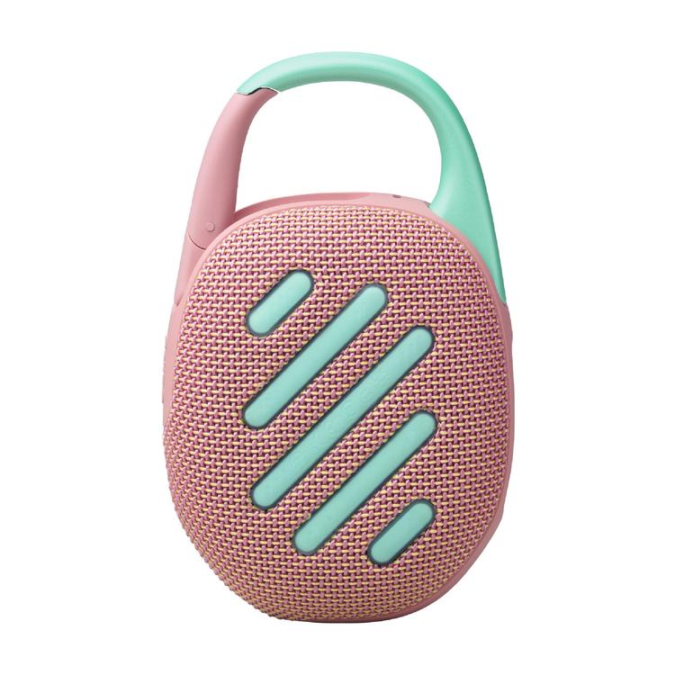 JBL Clip 5 | Haut-parleur à mousqueton portable - Bluetooth - IP67 - Rose-SONXPLUS Rivière-du-Loup