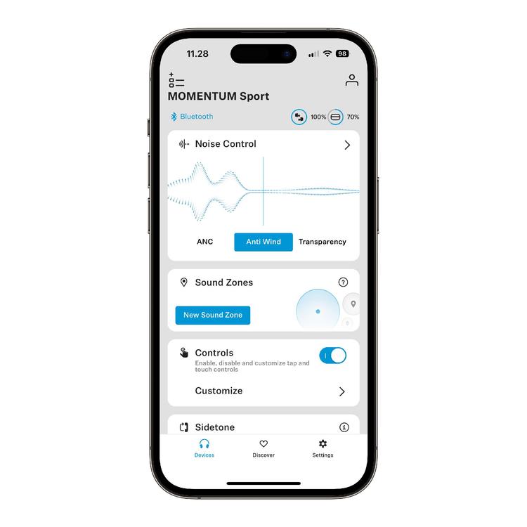 Sennheiser Momentum Sport | Écouteurs intra-auriculaires - Sans fil - Réduction active du bruit - Noir-SONXPLUS Rivière-du-Loup