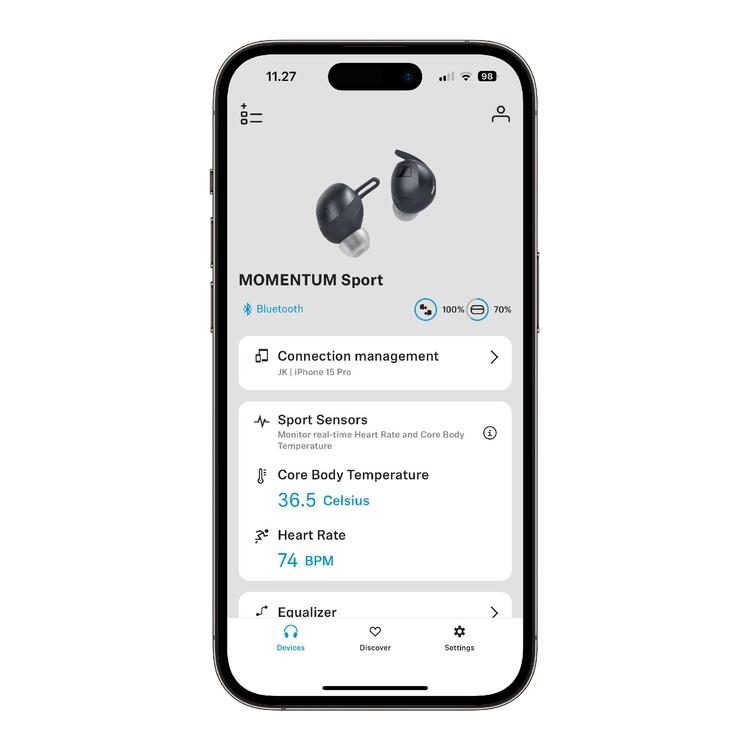 Sennheiser Momentum Sport | Écouteurs intra-auriculaires - Sans fil - Réduction active du bruit - Olive-SONXPLUS Rivière-du-Loup