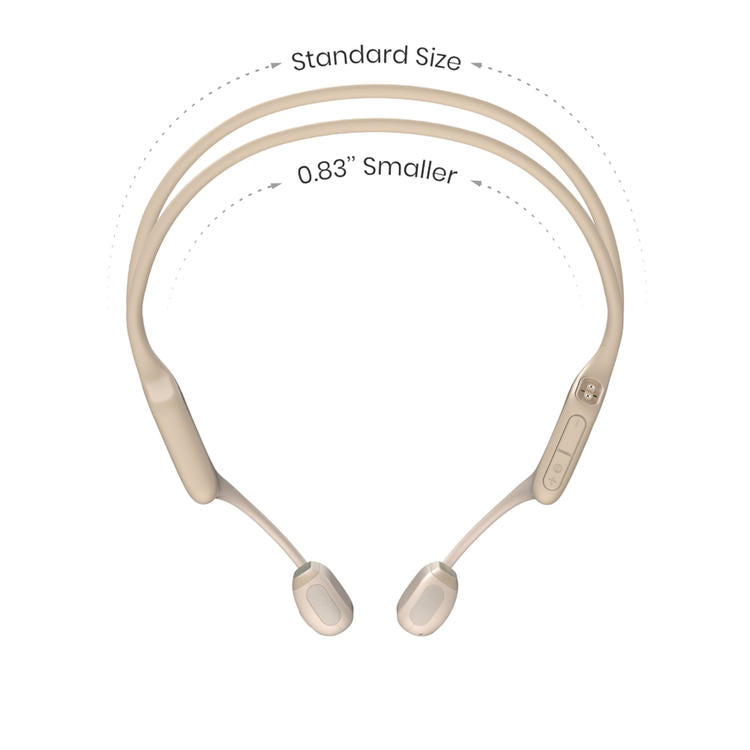 SHOKZ OpenRun Pro Mini | Écouteurs à conduction osseuse - Sport - Bluetooth - 10 Heures d'autonomie - Beige-SONXPLUS Rivière-du-Loup