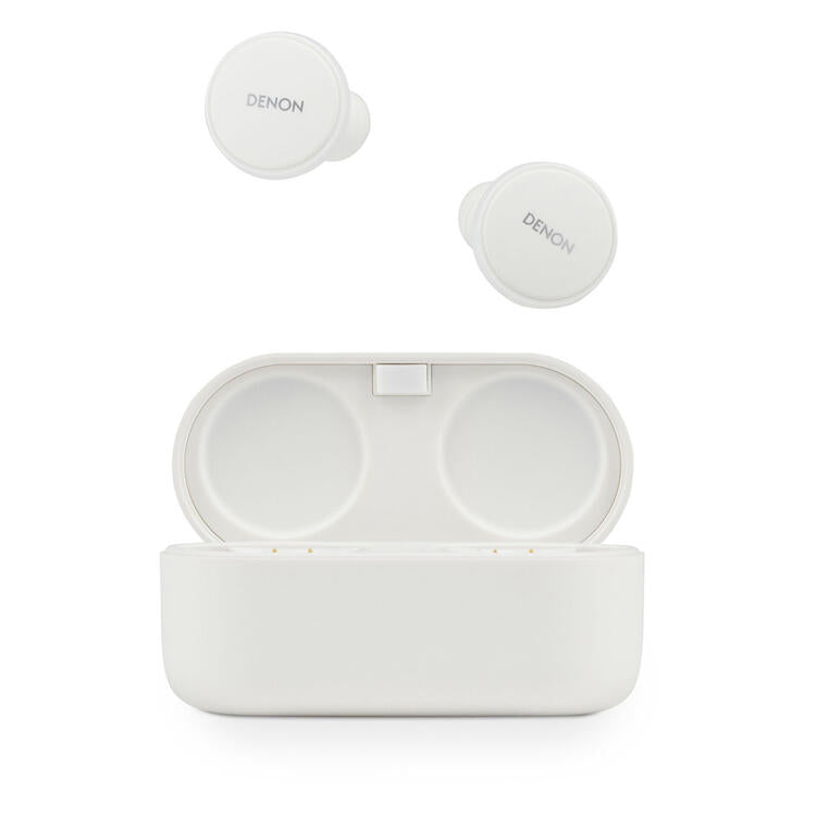 Denon PERL PRO | Écouteurs intra-auriculaires - Sans fil - Bluetooth - Technologie Masimo Adaptive Acoustic - Blanc-SONXPLUS Rivière-du-Loup