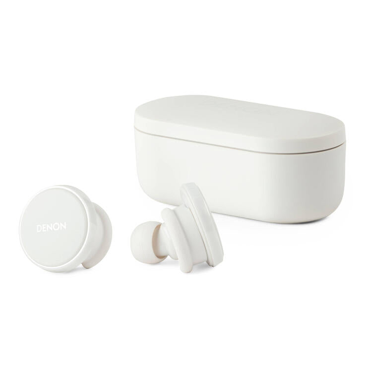 Denon PERL PRO | Écouteurs intra-auriculaires - Sans fil - Bluetooth - Technologie Masimo Adaptive Acoustic - Blanc-SONXPLUS Rivière-du-Loup
