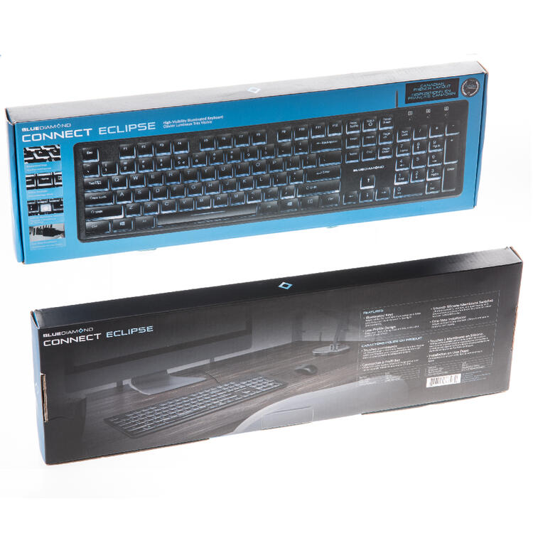 BlueDiamond 37394 | Clavier rétroéclairé - Connect - Touches lumineuses - Français-SONXPLUS Rivière-du-Loup
