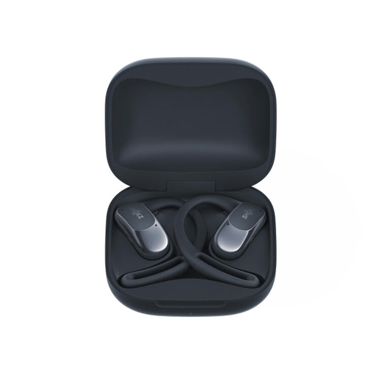 SHOKZ OpenFit Air | Écouteurs conduction osseuse - Jusqu'à 28 heures d'écoute - Bluetooth - Noir-SONXPLUS Rivière-du-Loup