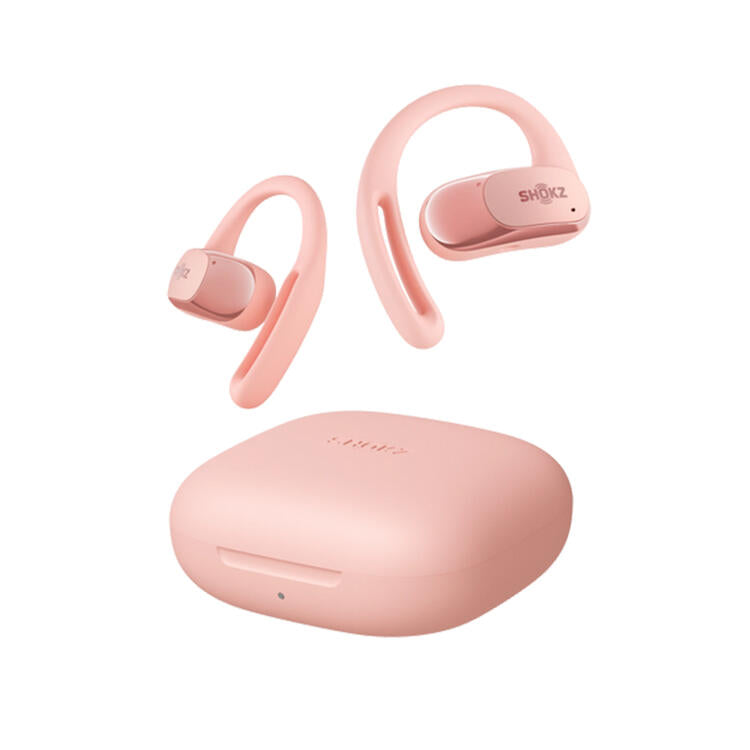 SHOKZ OpenFit Air | Écouteurs conduction osseuse - Jusqu'à 28 heures d'écoute - Bluetooth - Rose-SONXPLUS Rivière-du-Loup