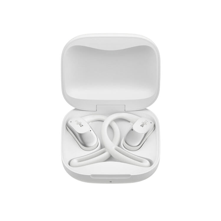 SHOKZ OpenFit Air | Écouteurs conduction osseuse - Jusqu'à 28 heures d'écoute - Bluetooth - Blanc-SONXPLUS Rivière-du-Loup