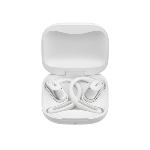 SHOKZ OpenFit Air | Écouteurs conduction osseuse - Jusqu'à 28 heures d'écoute - Bluetooth - Blanc-SONXPLUS Rivière-du-Loup