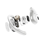 SHOKZ OpenFit Air | Écouteurs conduction osseuse - Jusqu'à 28 heures d'écoute - Bluetooth - Blanc-SONXPLUS Rivière-du-Loup