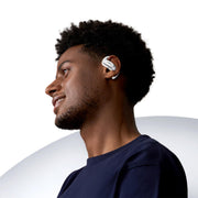 SHOKZ OpenFit Air | Écouteurs conduction osseuse - Jusqu'à 28 heures d'écoute - Bluetooth - Blanc-SONXPLUS Rivière-du-Loup