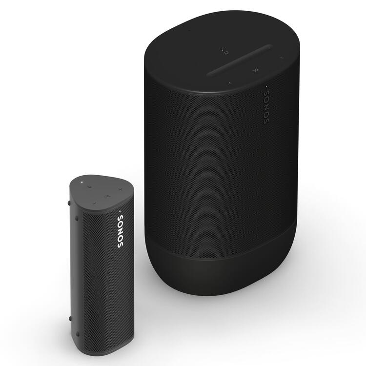 Sonos | Ensemble portatif incluant le Roam 2 et le Move 2 - Noir-SONXPLUS Rivière-du-Loup