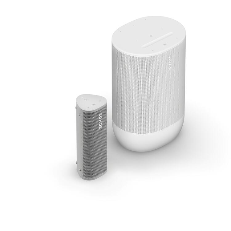 Sonos | Ensemble portatif incluant le Roam 2 et le Move 2 - Blanc-SONXPLUS Rivière-du-Loup