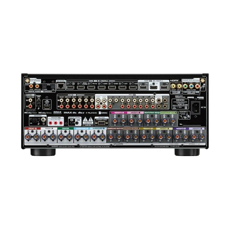 Denon AVR-A10H | Amplificateur de puissance 13.4 canaux - Cinéma maison - Bluetooth - Wi-Fi - 8K - HEOS - Noir-SONXPLUS Rivière-du-Loup