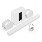 Sonos | Ensemble de divertissement personnel haut de gamme avec Arc Ultra - 9.1.4 Canaux + Ace + Sub 4 + 2 Era 100 - Blanc-SONXPLUS Rivière-du-Loup