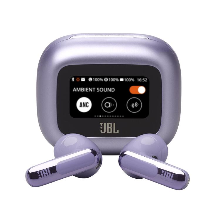 JBL Live Flex 3 | Écouteurs intra-auriculaire - Sans fil - Réduction de bruit - Écran tactile 1,45" - Mauve-SONXPLUS Rivière-du-Loup
