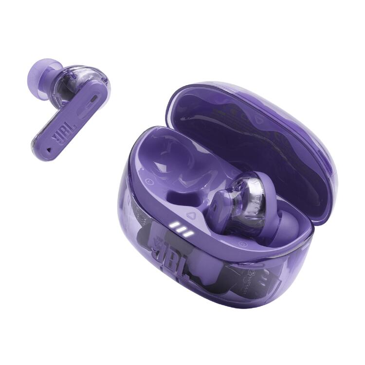 JBL Tune Beam 2 | Écouteurs intra-auriculaires - 100% Sans fil - Bluetooth - Smart Ambient - 6 Microphones - Mauve Fantôme-SONXPLUS Rivière-du-Loup