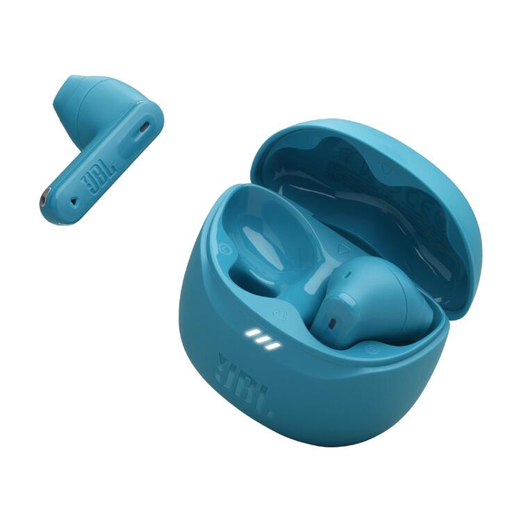 JBL Tune Flex 2 | Écouteurs intra-auriculaires - 100% Sans fil - Bluetooth - Réduction de bruit - 6 Microphones - IP54 - Turquoise-SONXPLUS Rivière-du-Loup