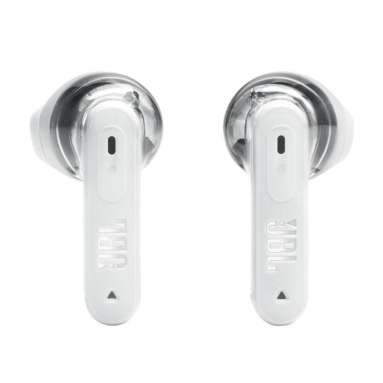 JBL Tune Flex 2 | Écouteurs intra-auriculaires - 100% Sans fil - Bluetooth - Réduction de bruit - 6 Microphones - IP54 - Blanc Fantôme-SONXPLUS Rivière-du-Loup