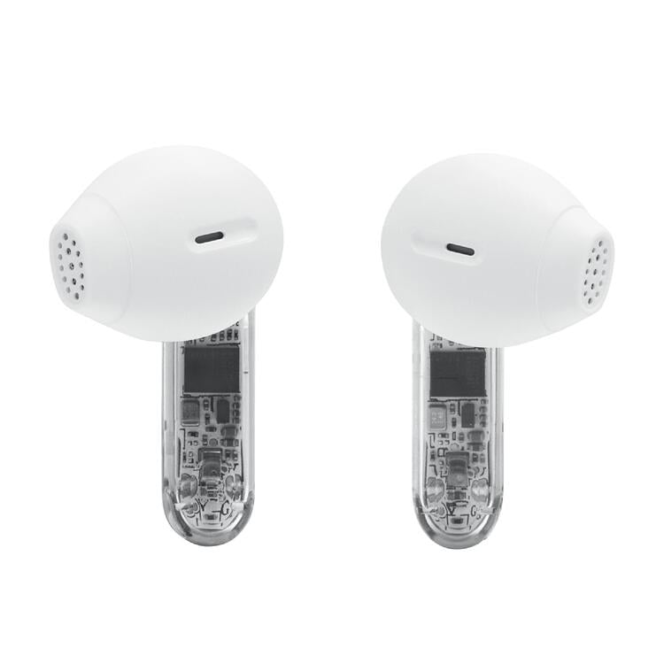 JBL Tune Flex 2 | Écouteurs intra-auriculaires - 100% Sans fil - Bluetooth - Réduction de bruit - 6 Microphones - IP54 - Blanc Fantôme-SONXPLUS Rivière-du-Loup