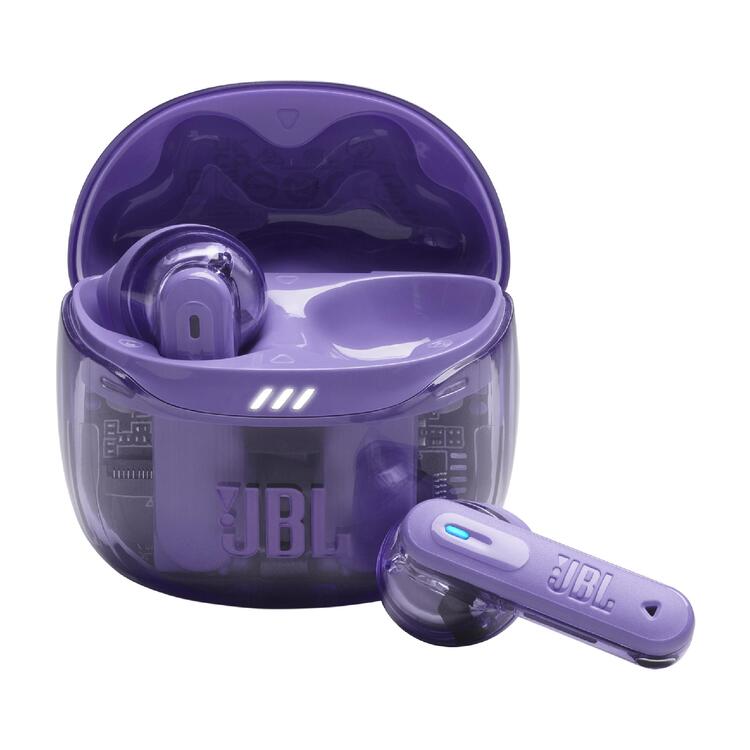 JBL Tune Flex 2 | Écouteurs intra-auriculaires - 100% Sans fil - Bluetooth - Réduction de bruit - 6 Microphones - IP54 - Mauve Fantôme-SONXPLUS Rivière-du-Loup