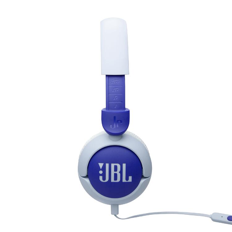 JBL JR320 | Écouteurs filaires circum-auriculaires pour enfant - JBL Safe Sound - Microphone - Bleu-SONXPLUS Rivière-du-Loup
