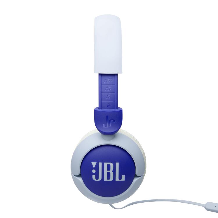 JBL JR320 | Écouteurs filaires circum-auriculaires pour enfant - JBL Safe Sound - Microphone - Bleu-SONXPLUS Rivière-du-Loup