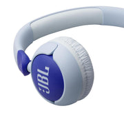 JBL JR320 | Écouteurs filaires circum-auriculaires pour enfant - JBL Safe Sound - Microphone - Bleu-SONXPLUS Rivière-du-Loup