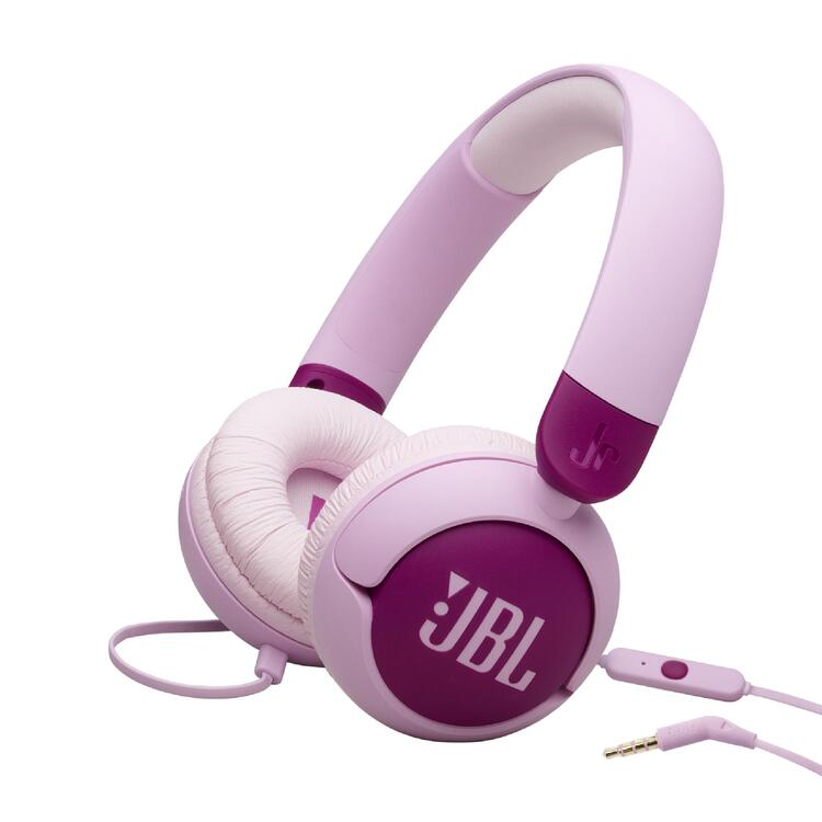 JBL JR320 | Écouteurs filaires circum-auriculaires pour enfant - JBL Safe Sound - Microphone - Mauve-SONXPLUS Rivière-du-Loup