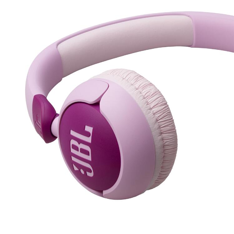 JBL JR320 | Écouteurs filaires circum-auriculaires pour enfant - JBL Safe Sound - Microphone - Mauve-SONXPLUS Rivière-du-Loup