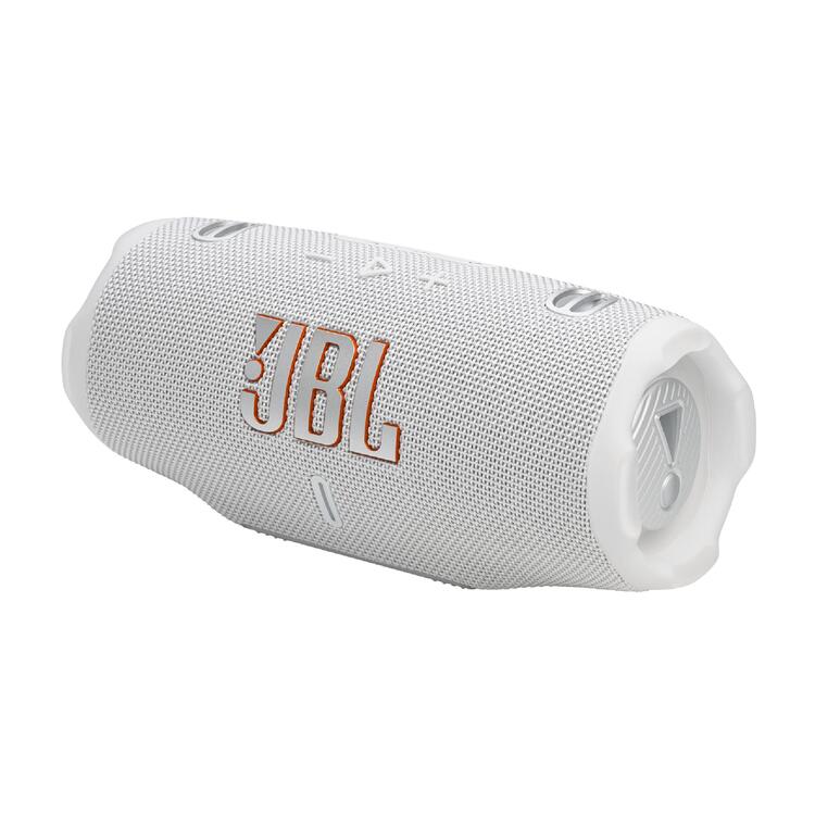 JBL Charge 6 | Haut-Parleur Portatif Bluetooth - Étanche - Auracast - 28 Heures d'autonomie - Blanc-SONXPLUS Rivière-du-Loup