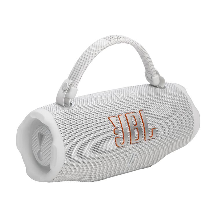 JBL Charge 6 | Haut-Parleur Portatif Bluetooth - Étanche - Auracast - 28 Heures d'autonomie - Blanc-SONXPLUS Rivière-du-Loup