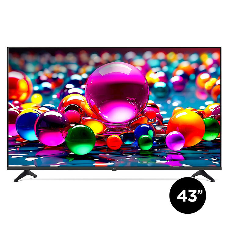 LG 43UA7700PUB | Téléviseur 43" - 4K Ultra HD - DEL - Série UA7700 - HDR - Smart WebOS - 60 Hz natif - Processeur IA a7 Gen8 4K - Noir-SONXPLUS Rivière-du-Loup
