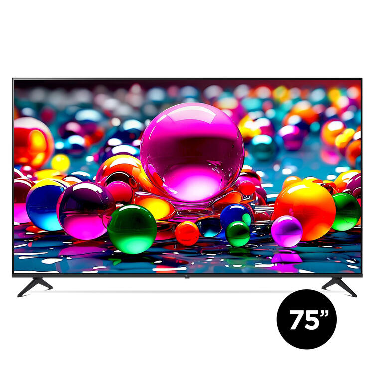 LG 75UA7700PUA | Téléviseur 75" - 4K Ultra HD - DEL - Série UA7700 - HDR - Smart WebOS - 60 Hz natif - Processeur IA a7 Gen8 4K - Noir-SONXPLUS Rivière-du-Loup