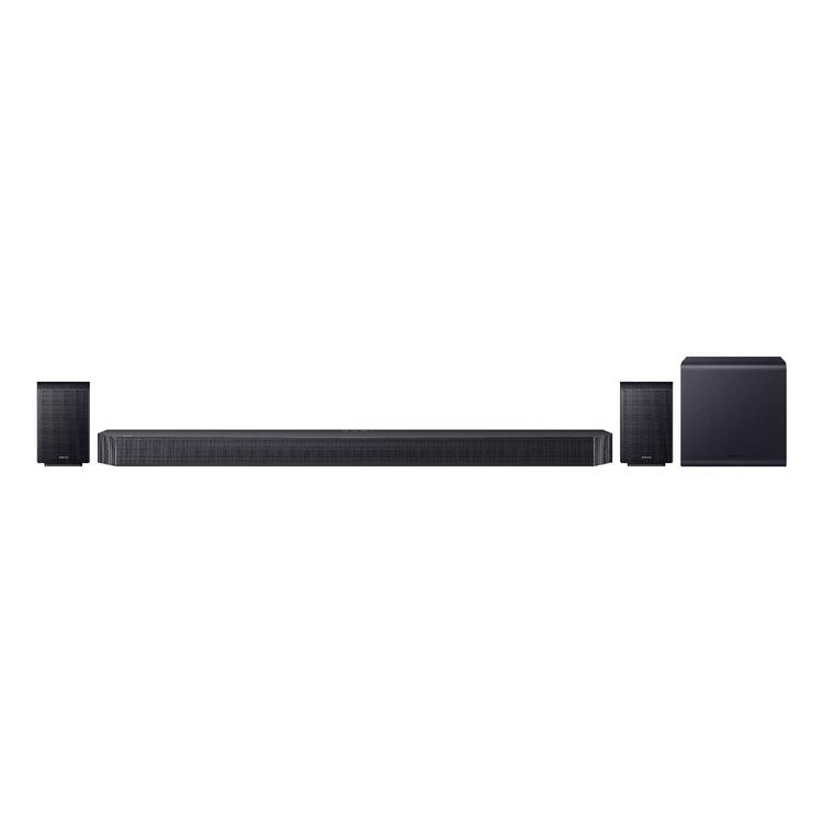Samsung HW-Q990F | Barre de son - 11.1.4 canaux - Dolby ATMOS - Caisson de graves + Haut-parleurs arrière sans fil - 756W - Q-Symphony - Noir-Sonxplus Rivière-du-Loup.com