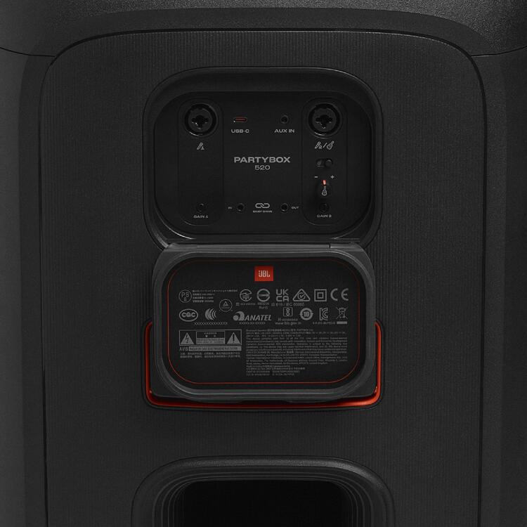 JBL Partybox 520 | Haut-parleur portable - Sans fil - Bluetooth - Effets lumineux - 400W RMS - Noir-SONXPLUS Rivière-du-Loup
