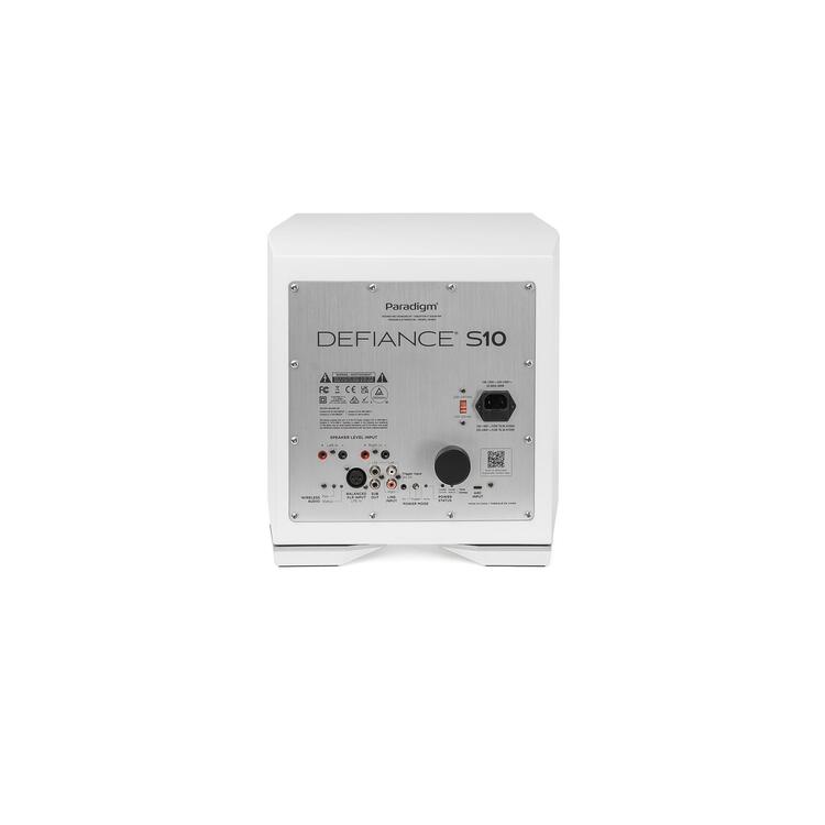 Paradigm DEFIANCE S10 | Caisson de graves 10" - 500W RMS - Unité - Blanc-SONXPLUS Rivière-du-Loup