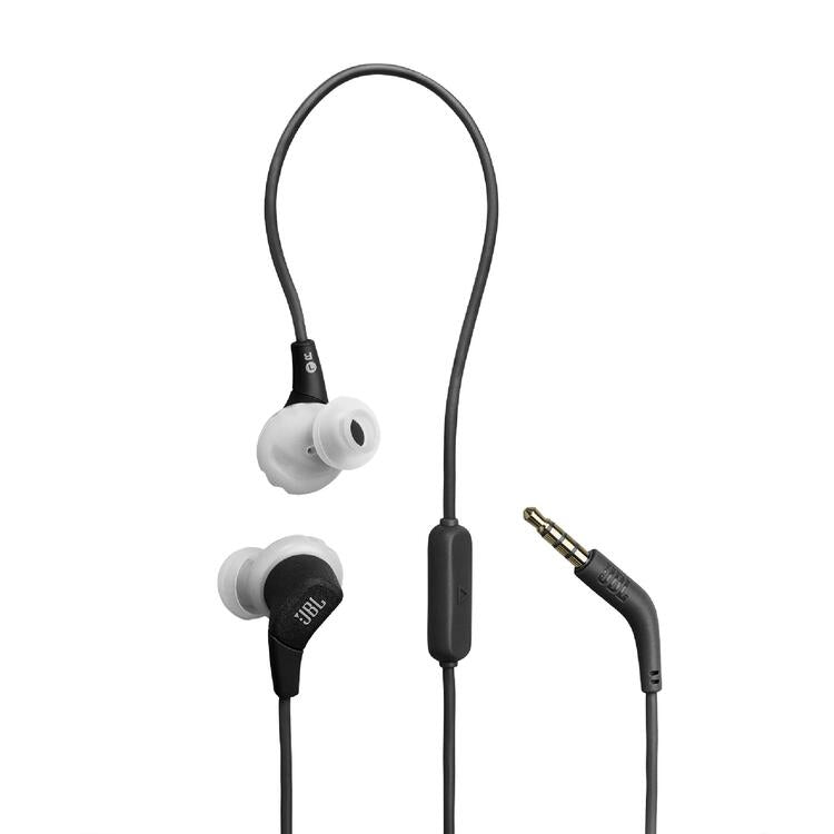 JBL Endurance Run 3 | Écouteurs intra-auriculaires - Sport - Filaire - IP65 - Noir/Gris-SONXPLUS Rivière-du-Loup