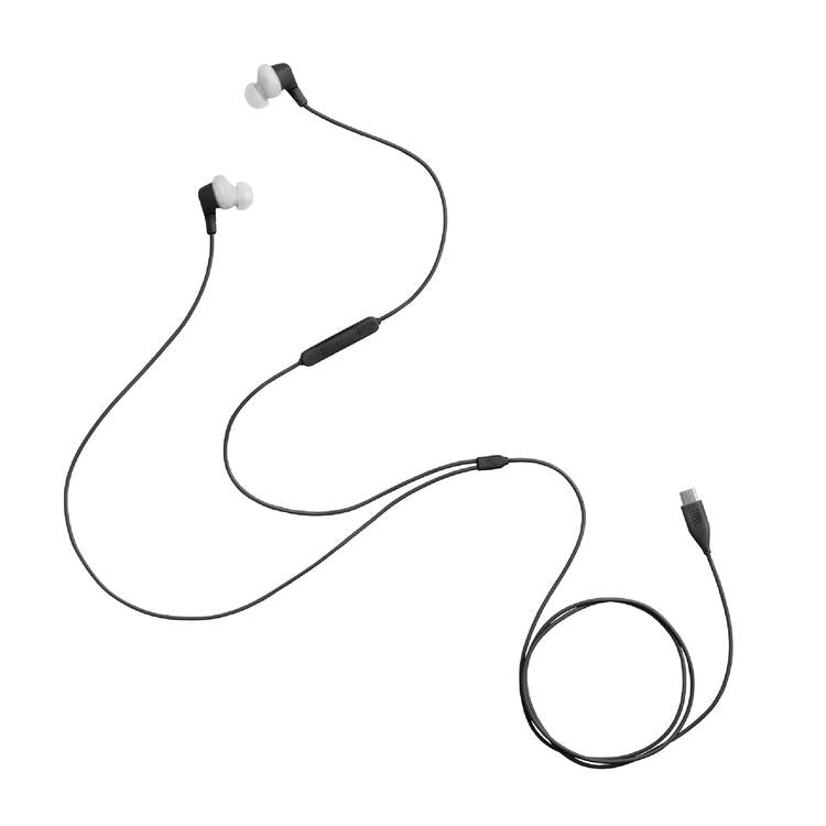 JBL Endurance Run 3C | Écouteurs intra-auriculaires - USB-C - Sport - Filaire - IP65 - Noir/Gris-SONXPLUS Rivière-du-Loup